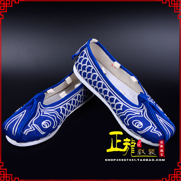 望江戏鞋舞台演出鞋水路英雄三义斋布底鱼鳞洒