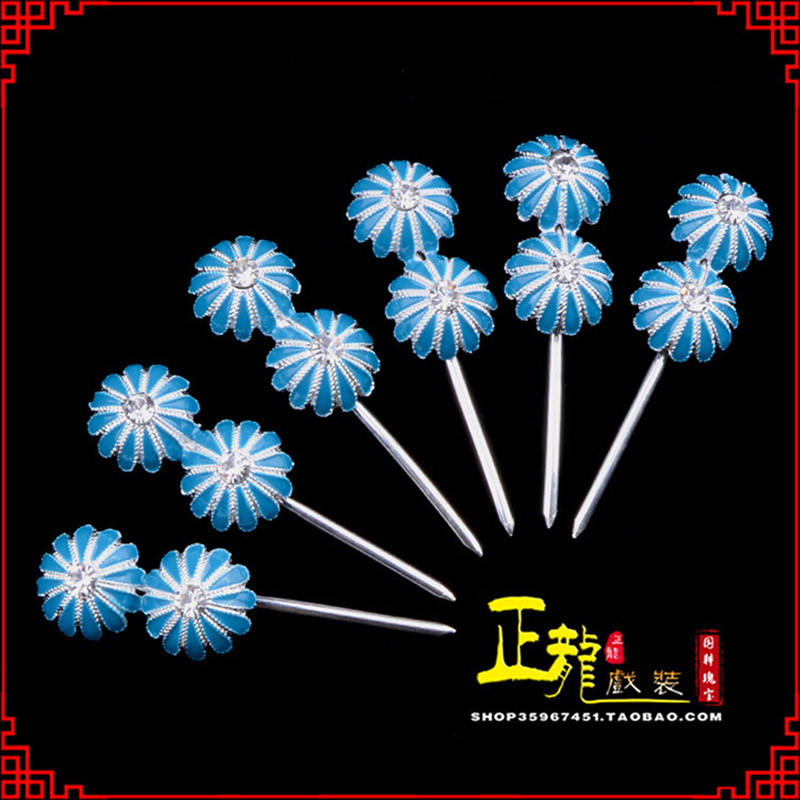 望江头面泡子旦角化妆头饰 仿点绸泡子