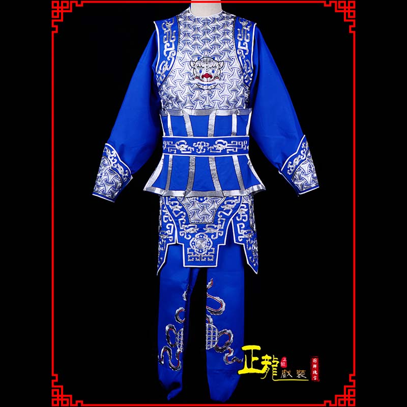 望江武生戏服云肩侉子男兵衣